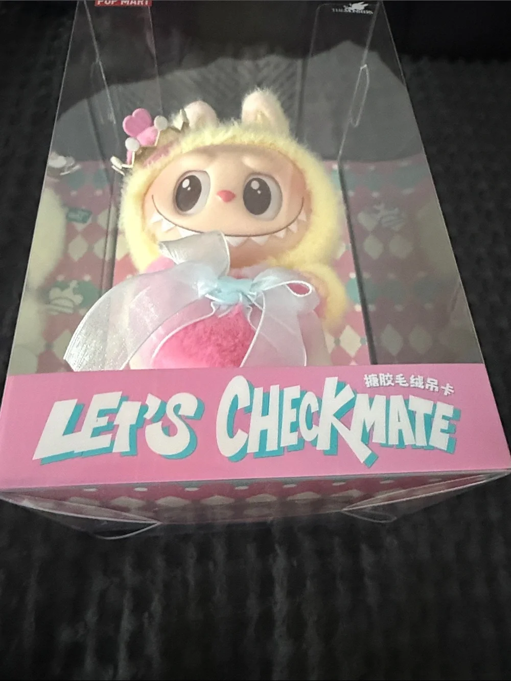 Let's Checkmate Yellow & Pink Plush Figure - Labubu